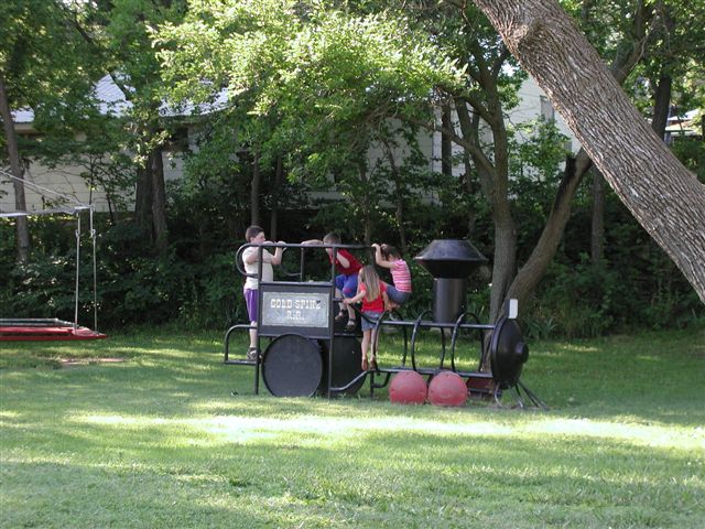 Train jungle gym at Grandview Park
