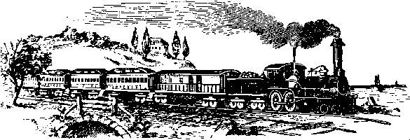 Old passenger train drawing